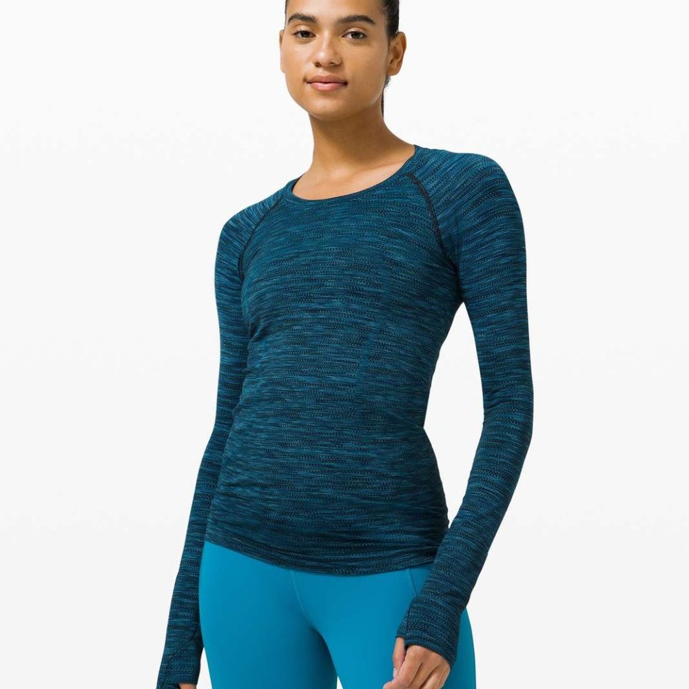 Lululemon 🍋 Turquoise Swiftly Tech Long Sleeve 2.0